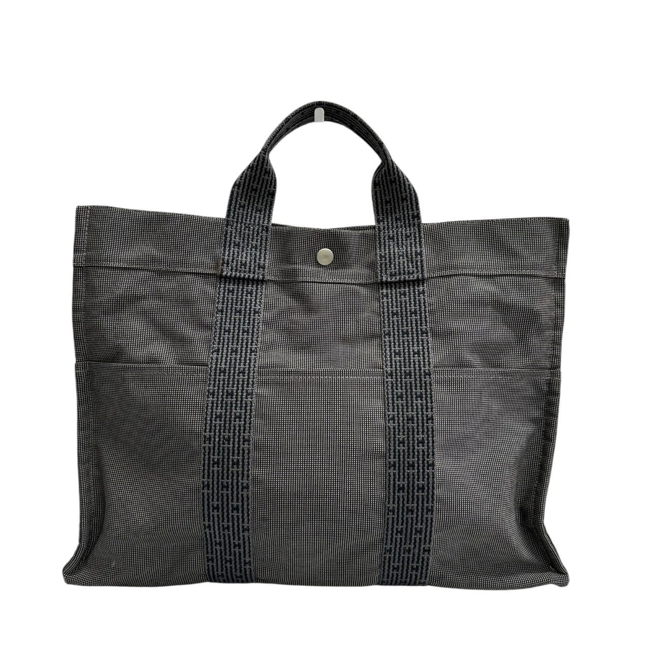 Hermes Herline Canvas Handbag