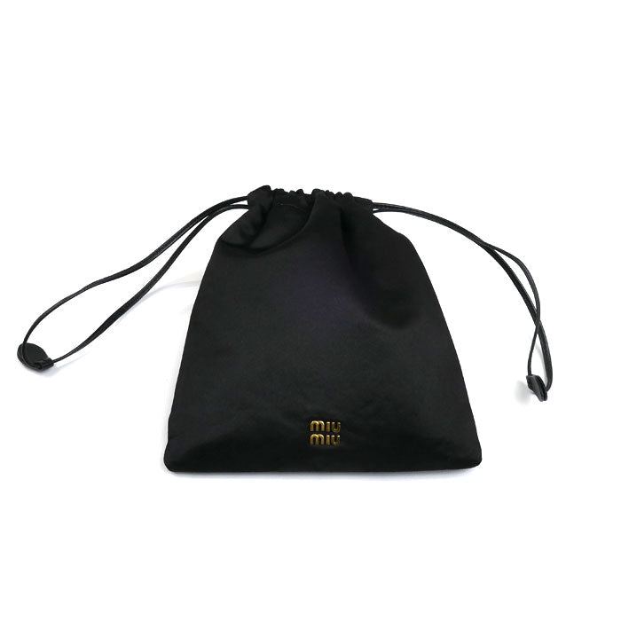Miu Miu Duchess satin leather pouch