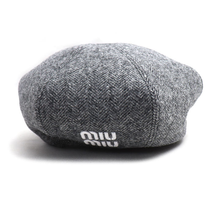 Miu Miu Logo Wool Beret