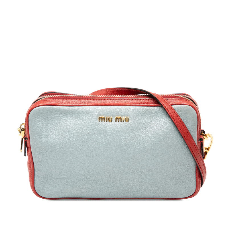 Miu Miu Logo Leather Shoulder Bag