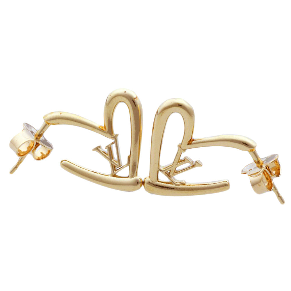 Louis Vuitton Heart Earrings PM M00463