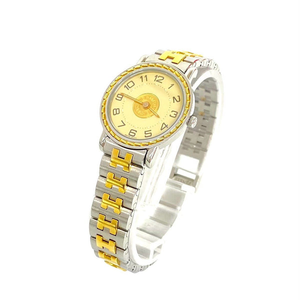Hermes Sellier Stainless Steel Quartz