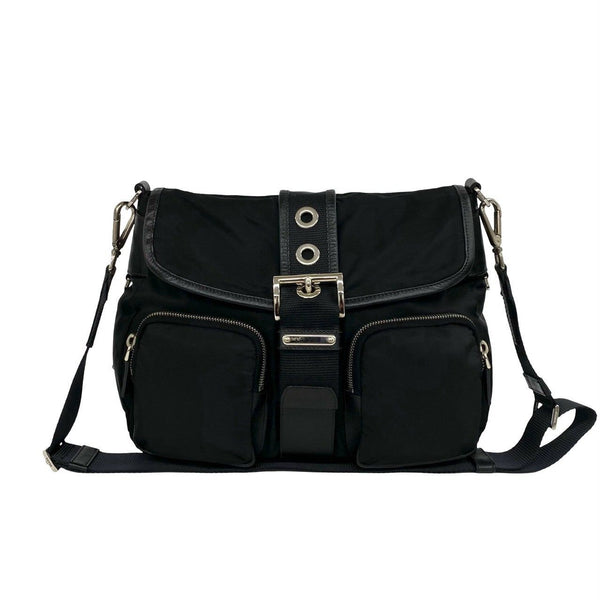 Prada Tessuto Nylon Saffiano shoulder bag