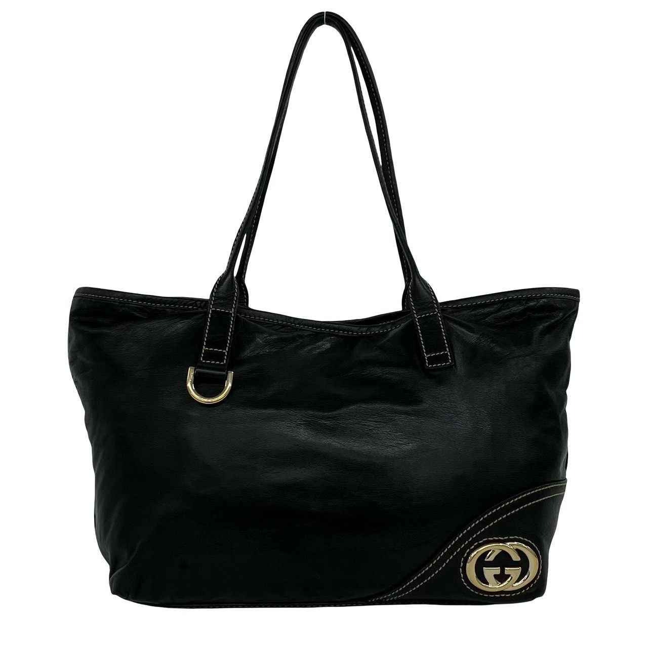 Gucci New Britt Leather Shoulder Bag
