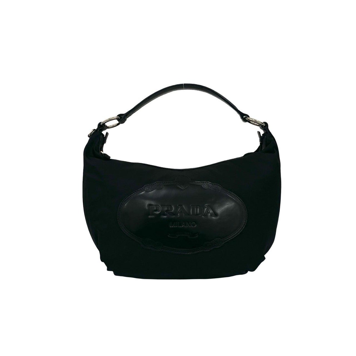 Prada Nylon Leather Shoulder Bag