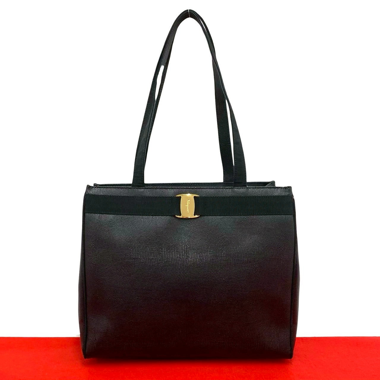Salvatore Ferragamo Leather Tote Bag