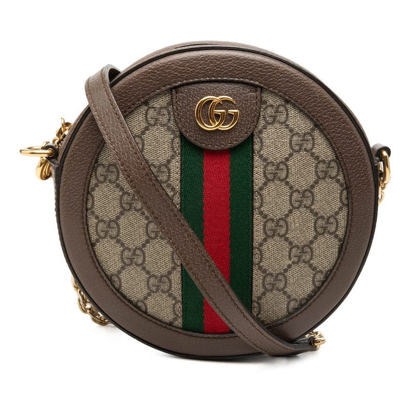 Gucci Ophidia GG Supreme round chain shoulder bag