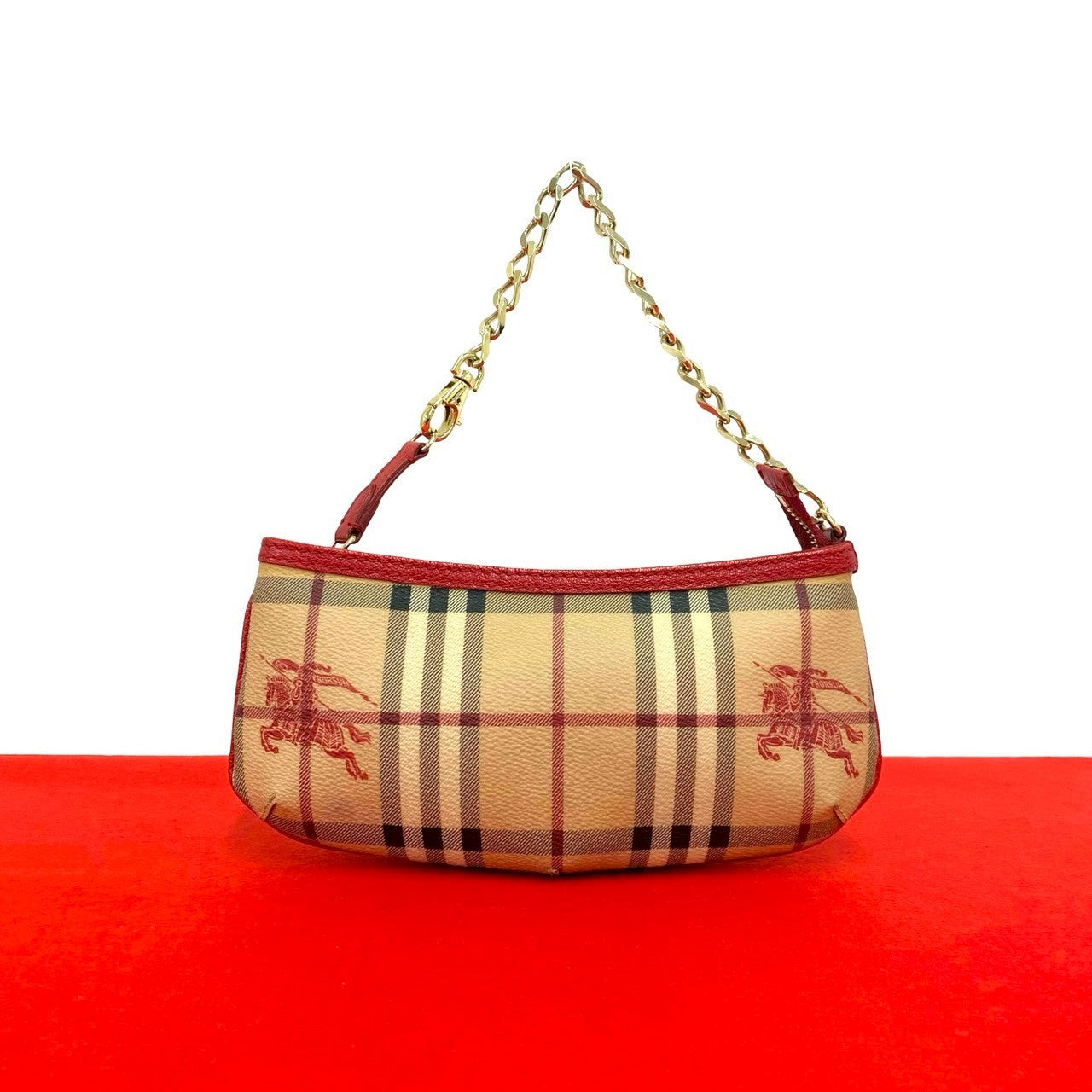 Burberry PVC Leather Handbag