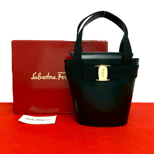 Salvatore Ferragamo Vara Leather Handbag