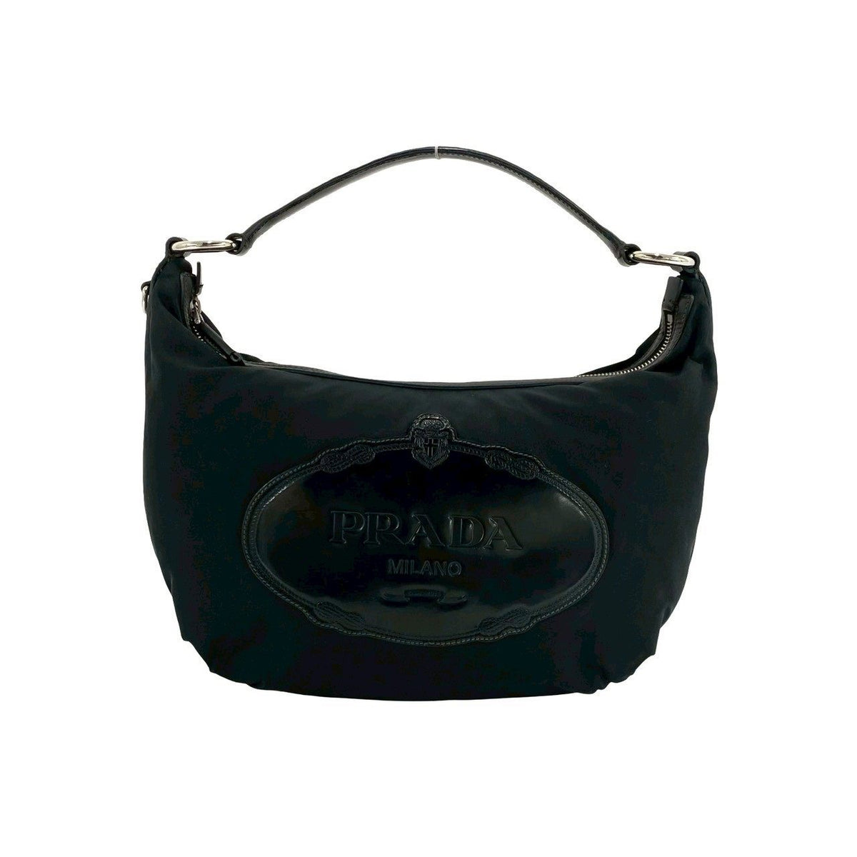 Prada Nylon Patent Leather Handbag