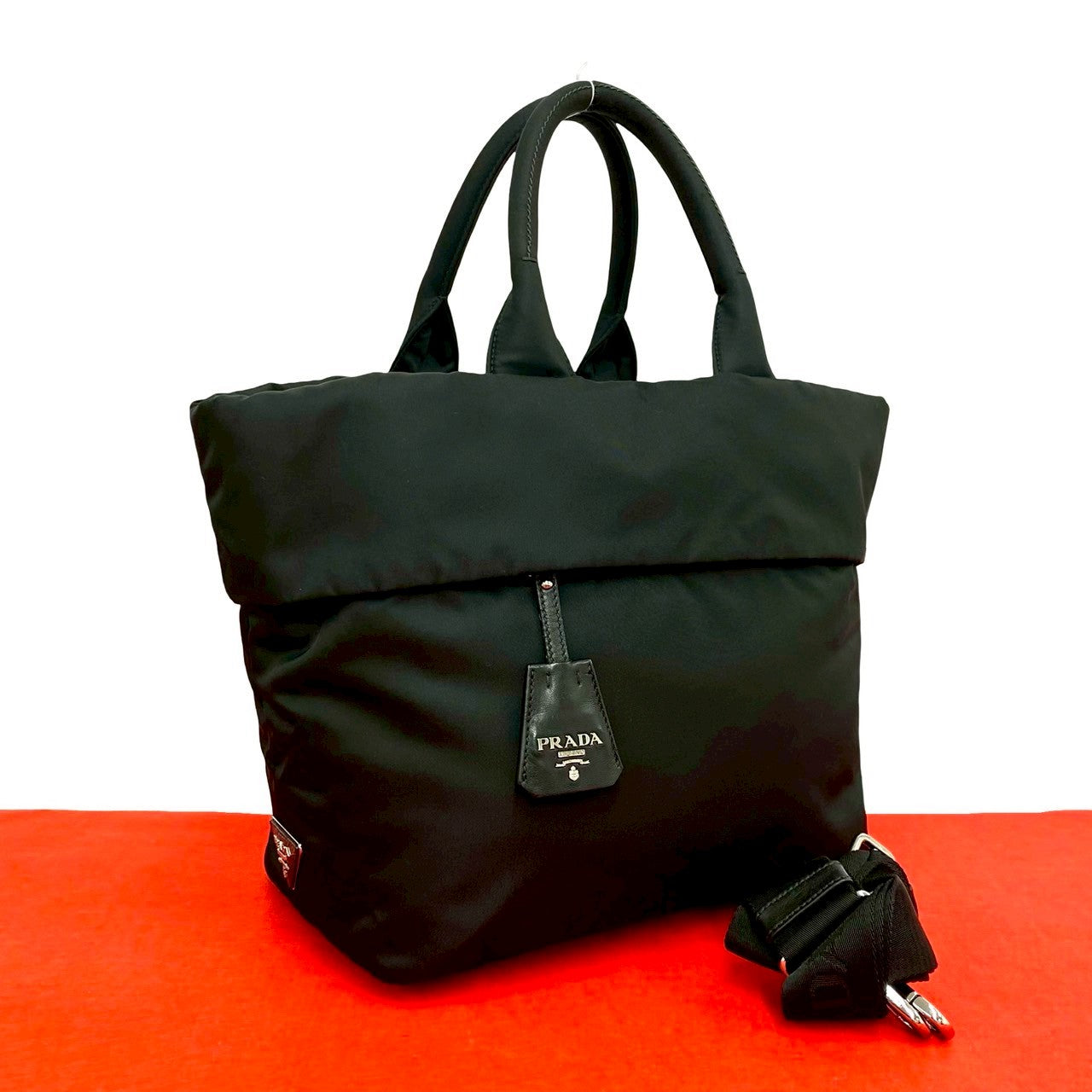 Prada Nylon Leather 2way Bag
