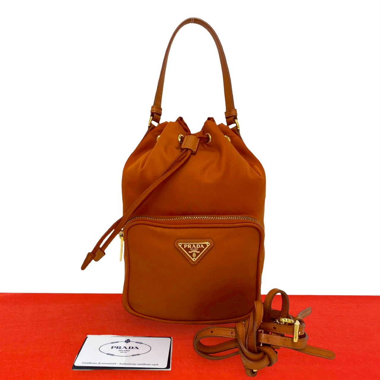 Prada Nylon Leather 2way Bag
