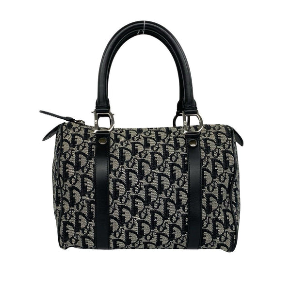 Christian Dior Trotter Canvas Leather Handbag