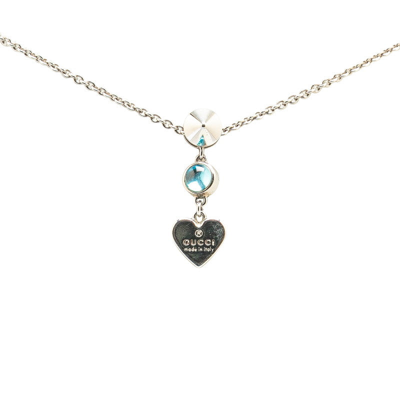 Gucci Heart Studs Rhinestone Necklace