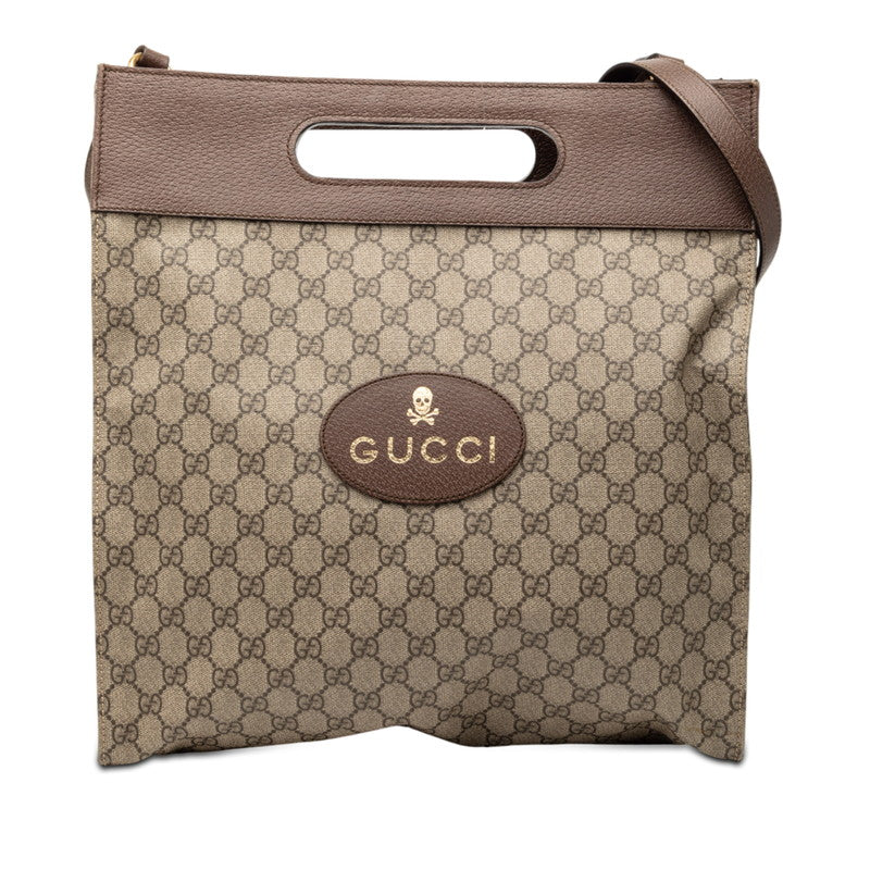 Gucci GG Supreme PVC Leather Shoulder Tote Bag
