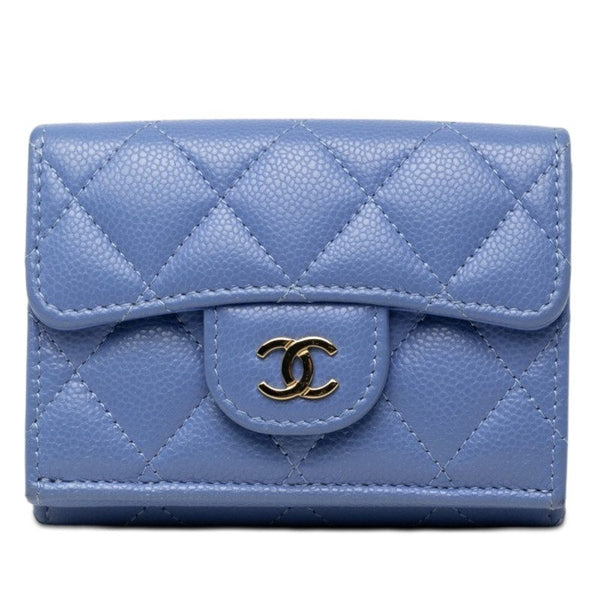 Chanel Caviar Leather Trifold Wallet