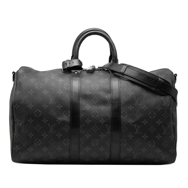 Louis Vuitton Keepall Bandouliere Monogram Eclipse Boston Bag