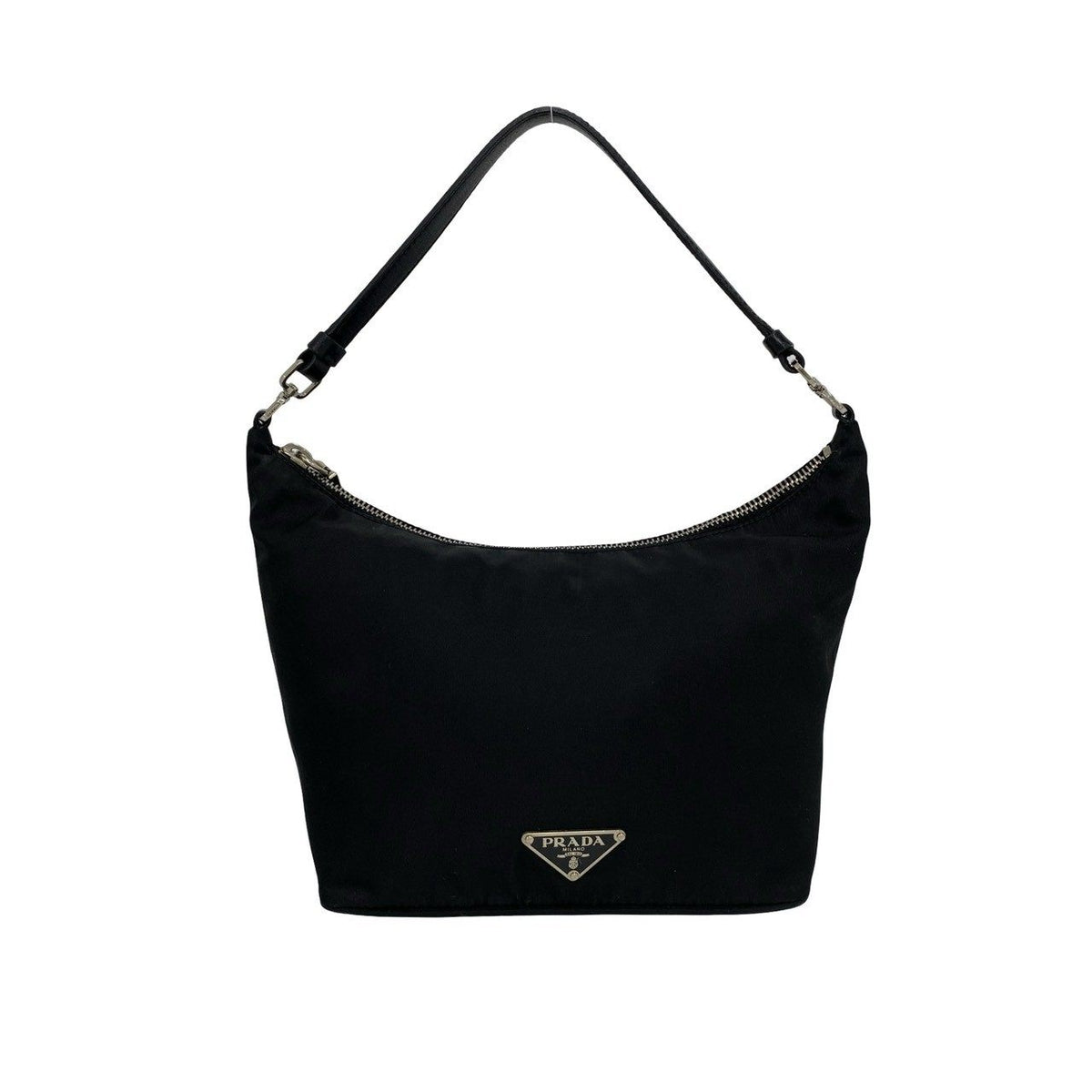 Prada Nylon Leather Handbag