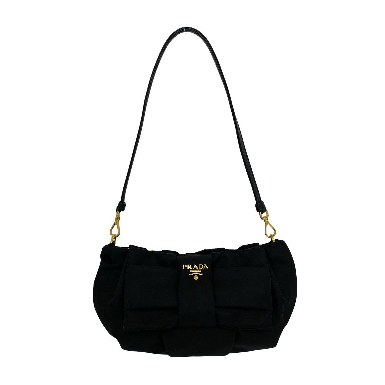 Prada Nylon Leather Shoulder Bag