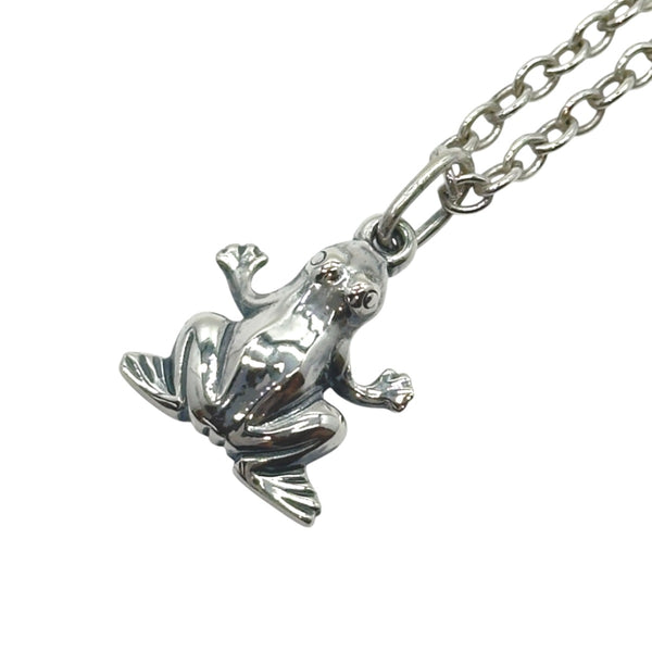 Georg Jensen Silver 925 Frog Pendant Necklace