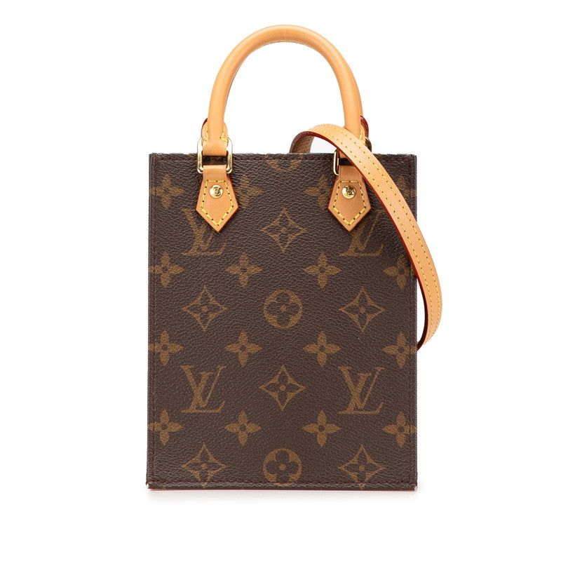 Louis Vuitton Petit Sac Plat Monogram 2way bag