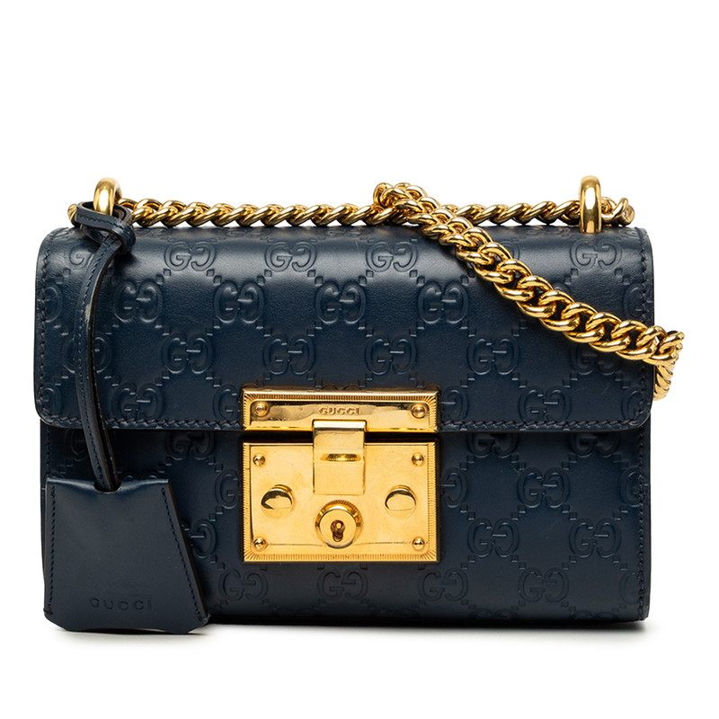 Gucci Padlock Guccissima Leather Chain Shoulder Bag