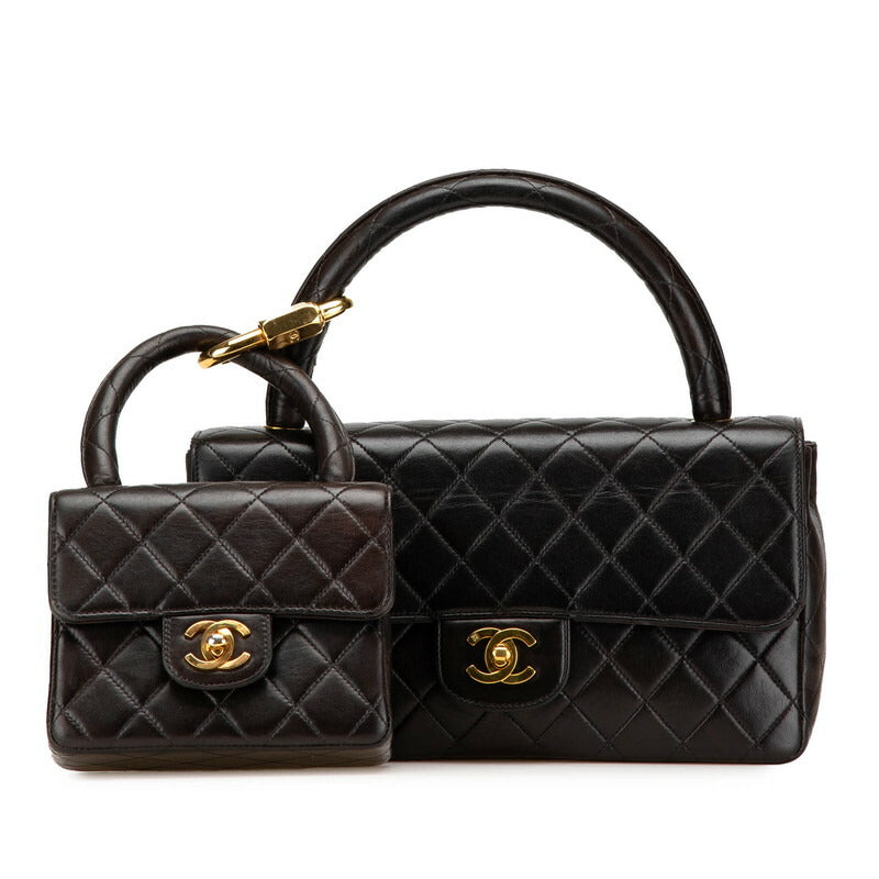Chanel Top Handle Lambskin Handbag