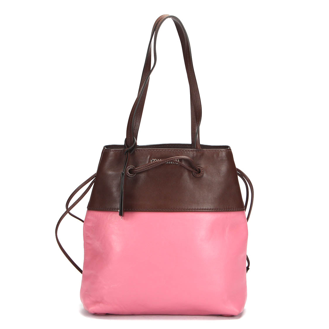 Bicolor Leather Tote Bag