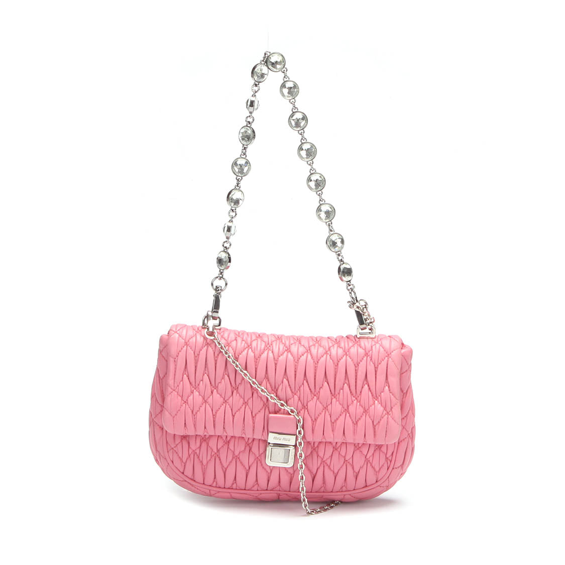 Matelasse Crystal Chain Bag