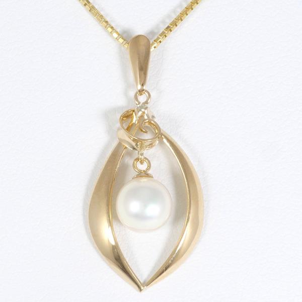 K18 Yellow Gold Pearl Necklace, Total Weight about 3.4g, Length about 41cm - For Women  (Pre-owned)