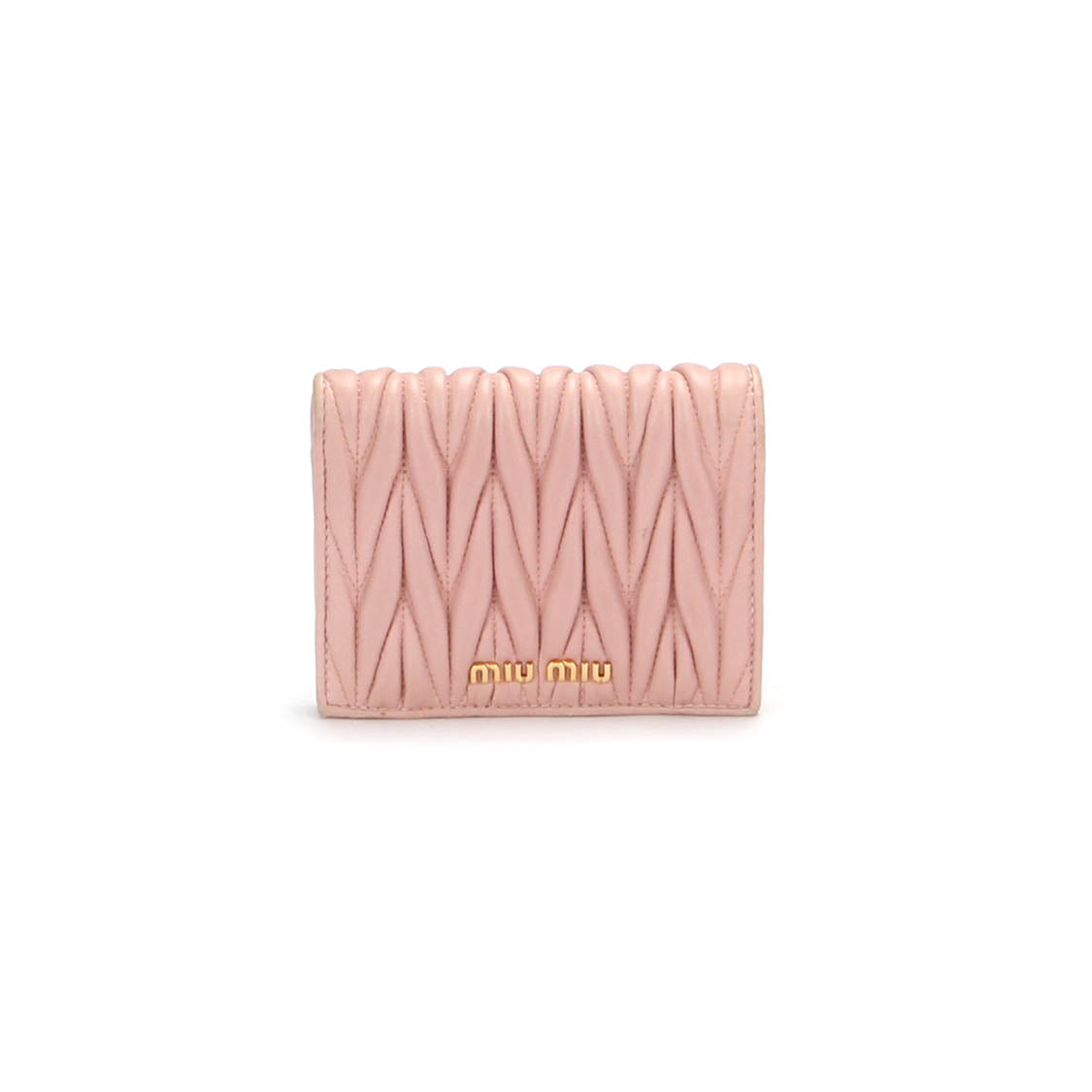 Matelasse Leather Small Wallet