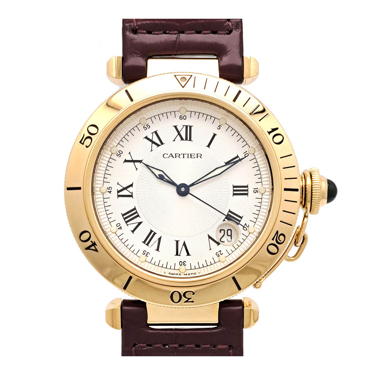 Cartier Pasha 38mm Men's Automatic Yellow Gold Watch W30074D1