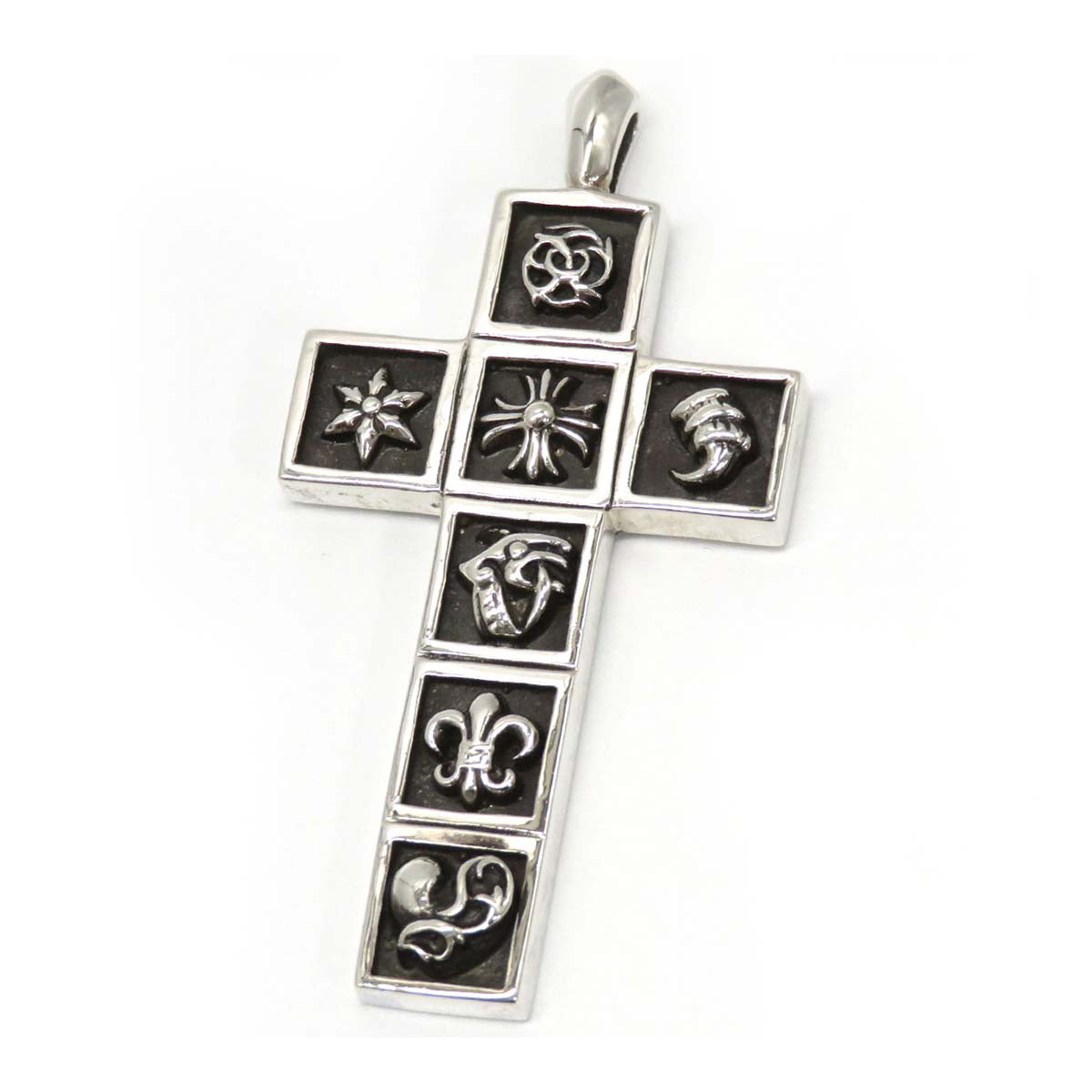 Multi-framed Cross Pendant