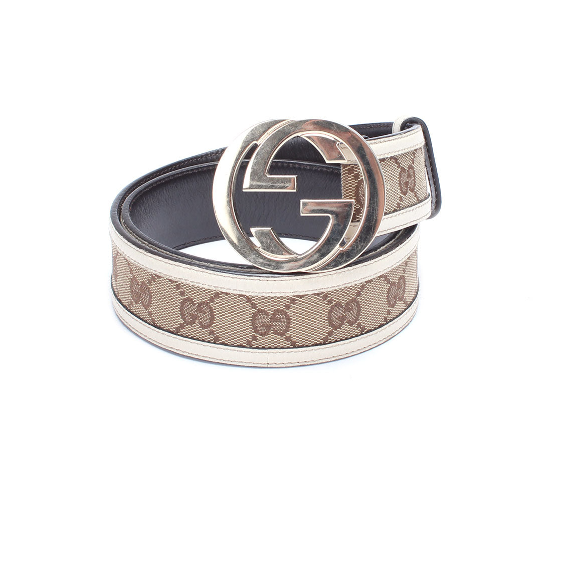 GG Canvas Interlocking G Belt 114876