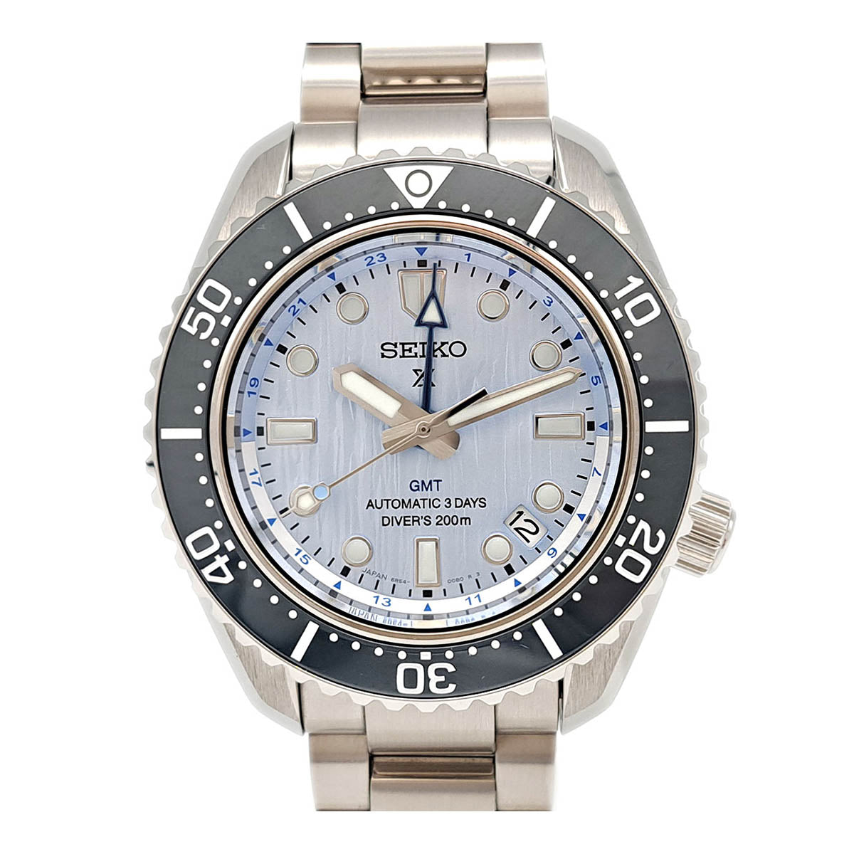 Seiko Prospex GMT SBEJ013 Men's Automatic Stainless Steel Wristwatch [Pre-Owned, Mint Condition] SBEJ013