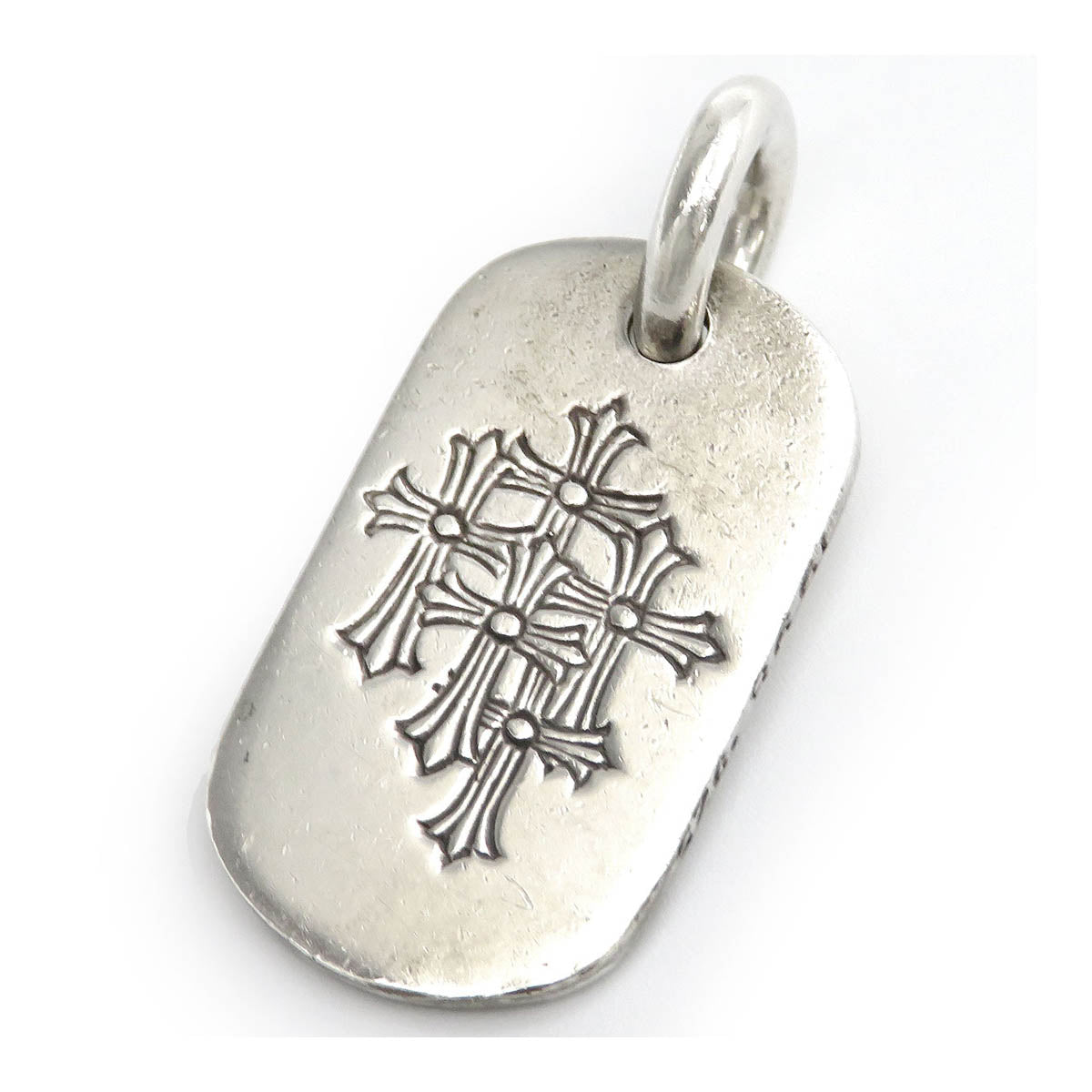 Silver Crosses Dog Tag Pendant