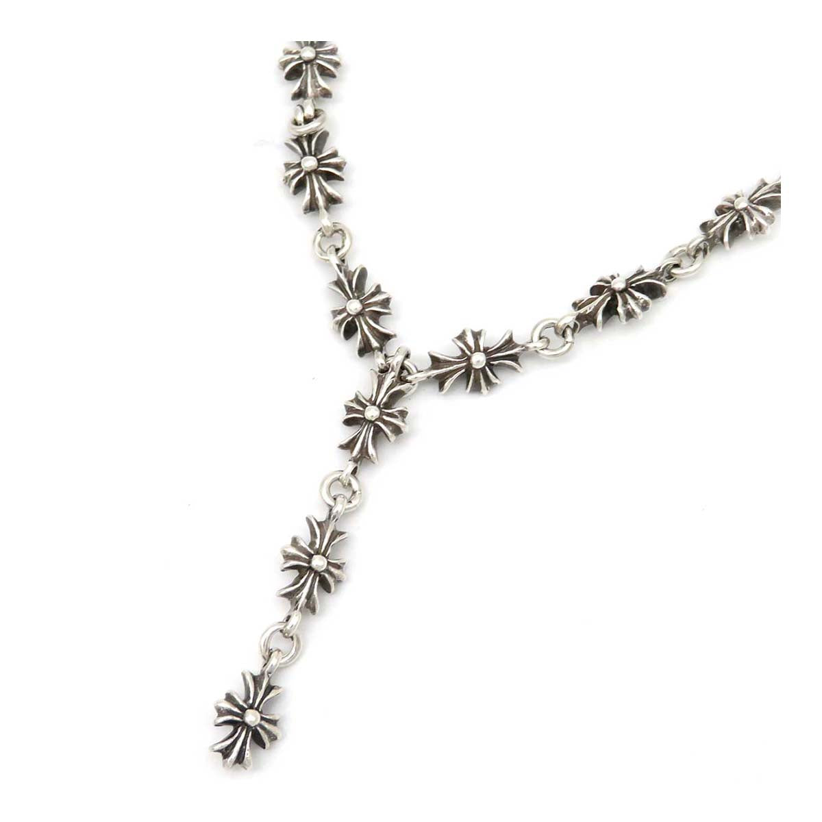 Tiny Cross Chain Silver Necklace