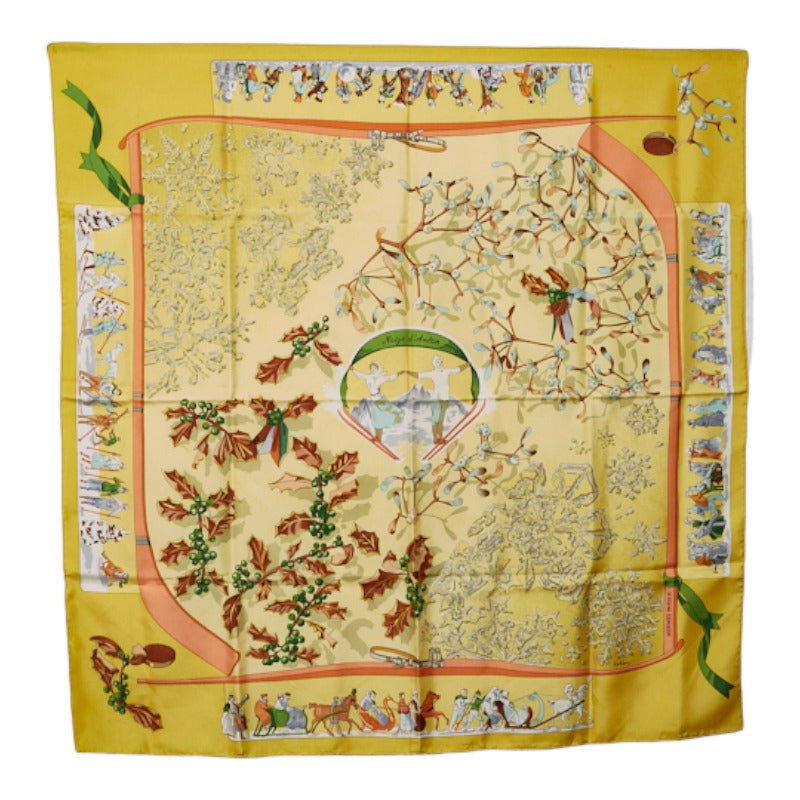 Carré Neige d'Antan Silk Scarf