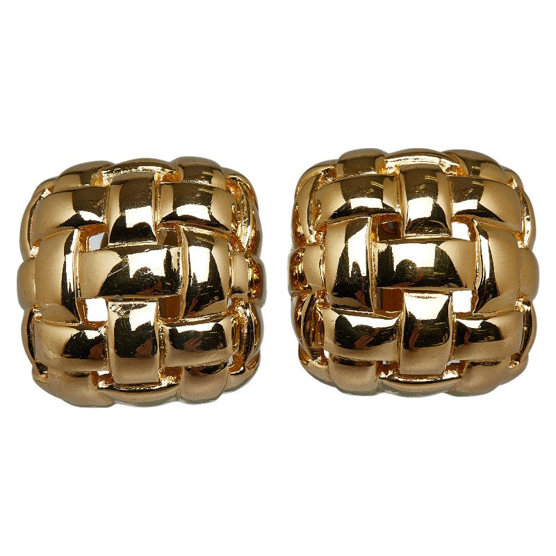 Women's Gold-Plated Square Design Siner Earrings (Pre-owned)