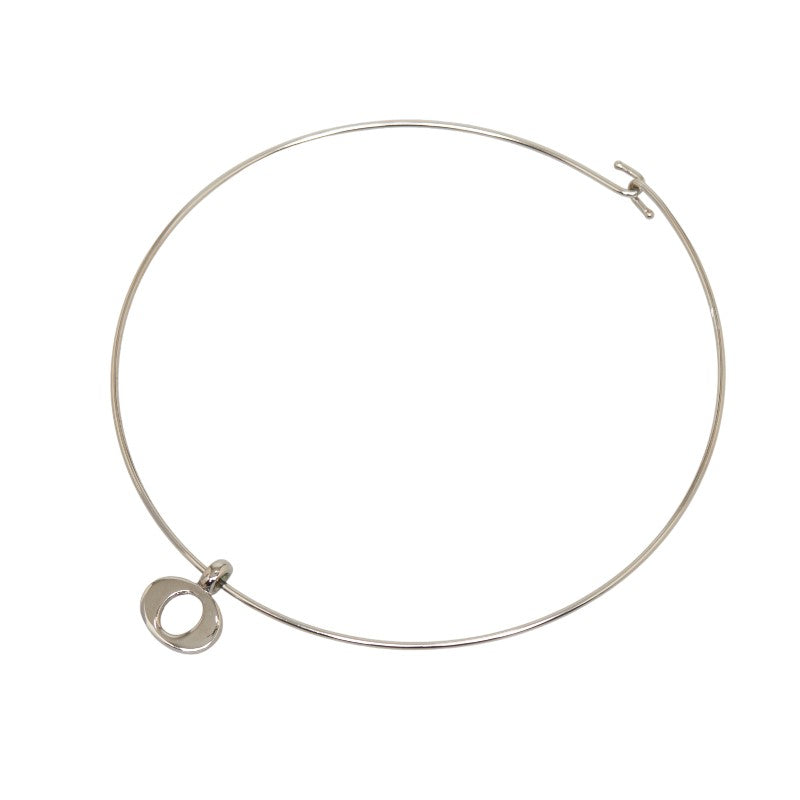 Dior Silver Metal Choker Necklace for Women