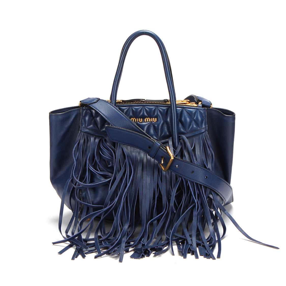 Leather Fringe Biker Tote Bag