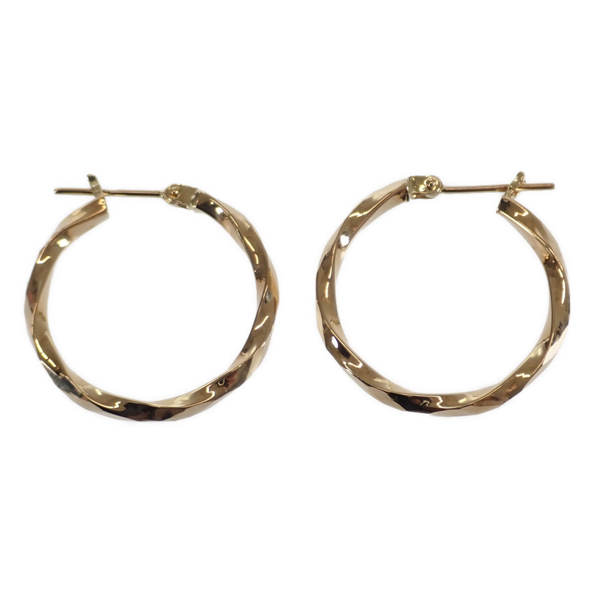 K18YG Yellow Gold Hoop Earrings – Women’s Jewelry Accessory
