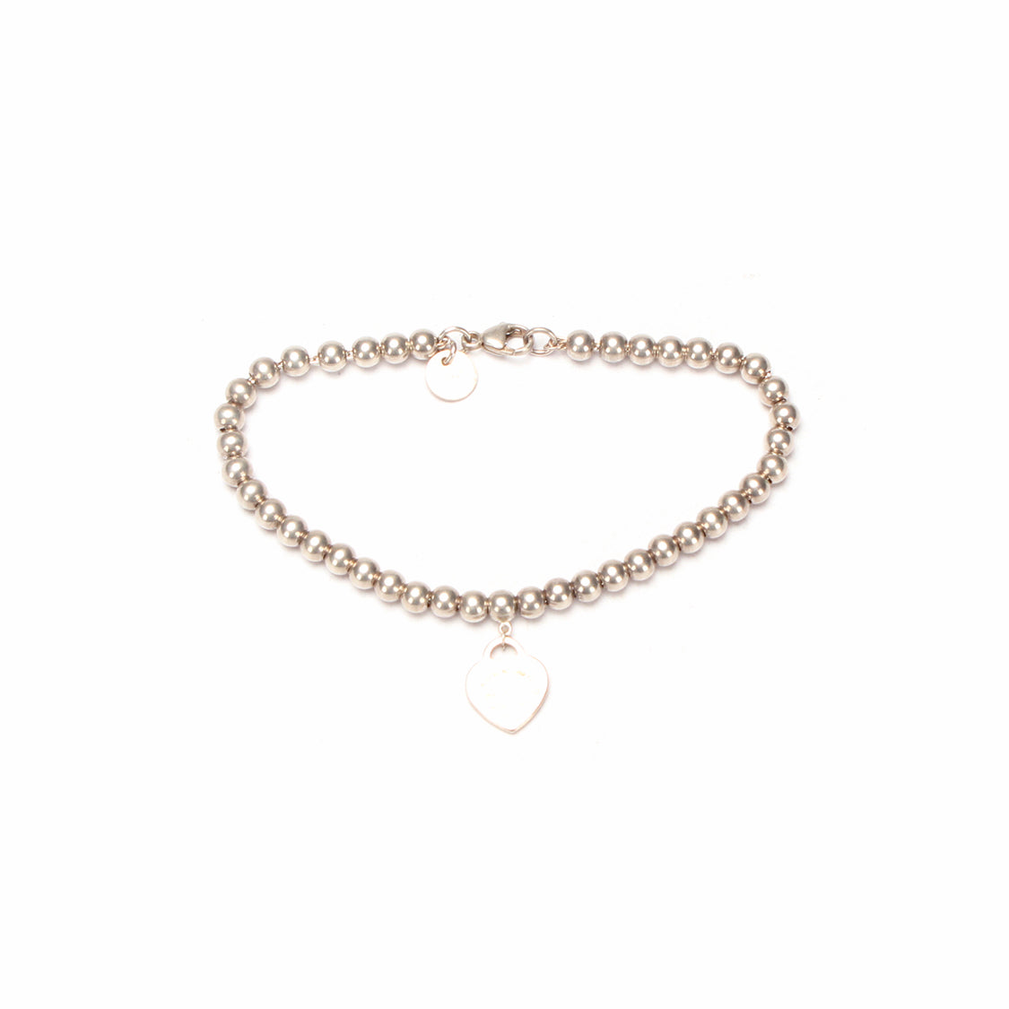 Return to Tiffany Heart Tag Silver Beads Bracelet