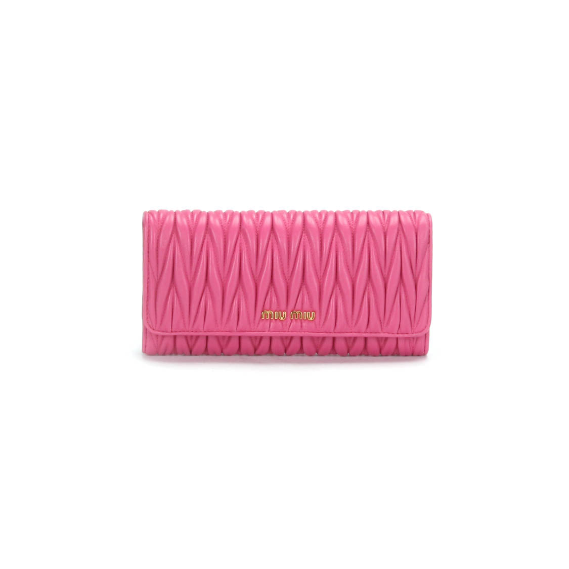Matelasse Leather Long Wallet