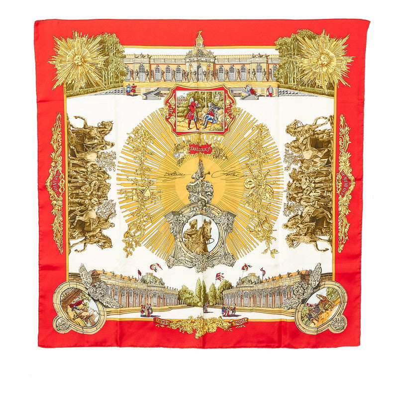 Carre 90 Sanssoucy Silk Scarf