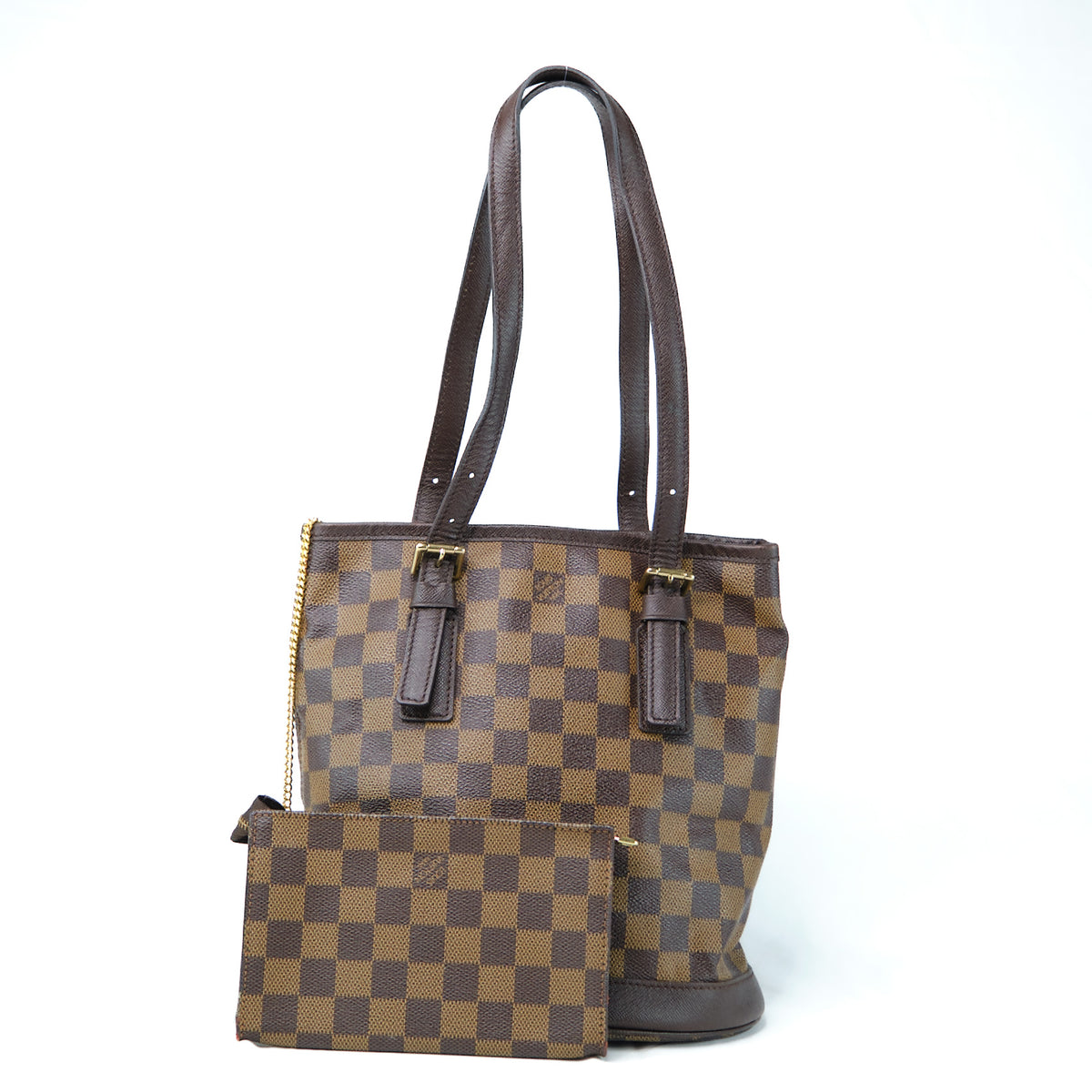 Louis Vuitton Damier Ebene Marais PM w/ Pouch