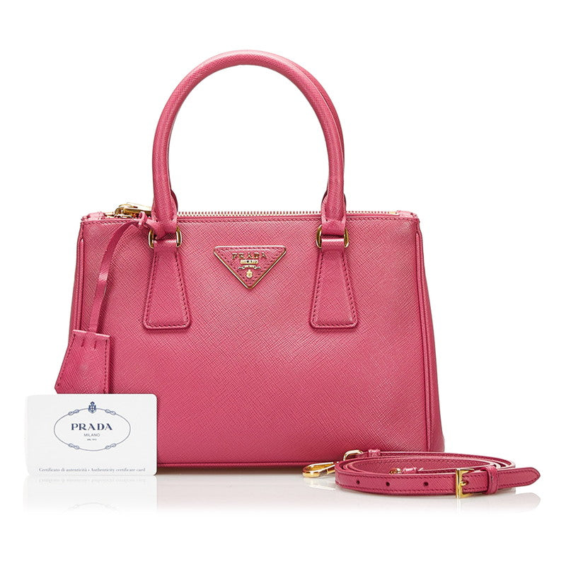 Saffiano Galleria Double Zip Handbag 1BA896