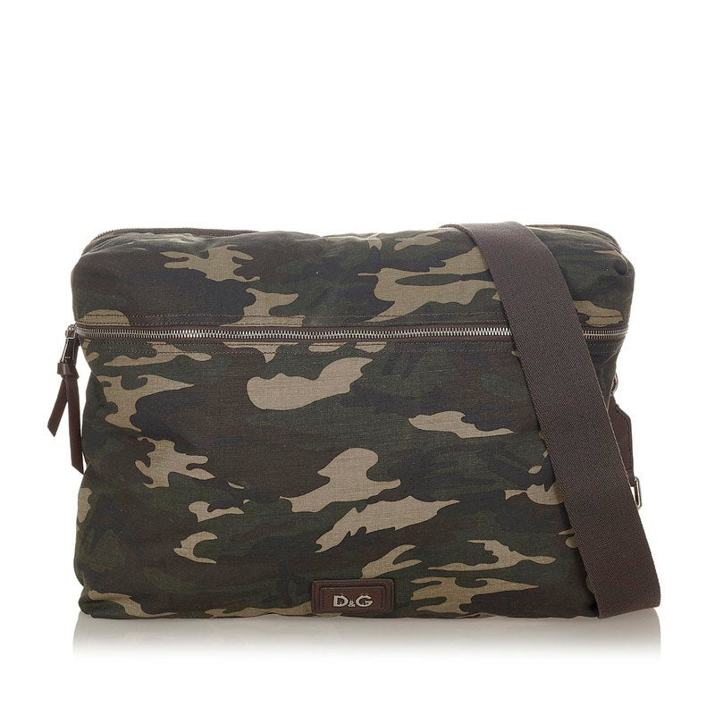 Camouflage Canvas Crossbody Bag