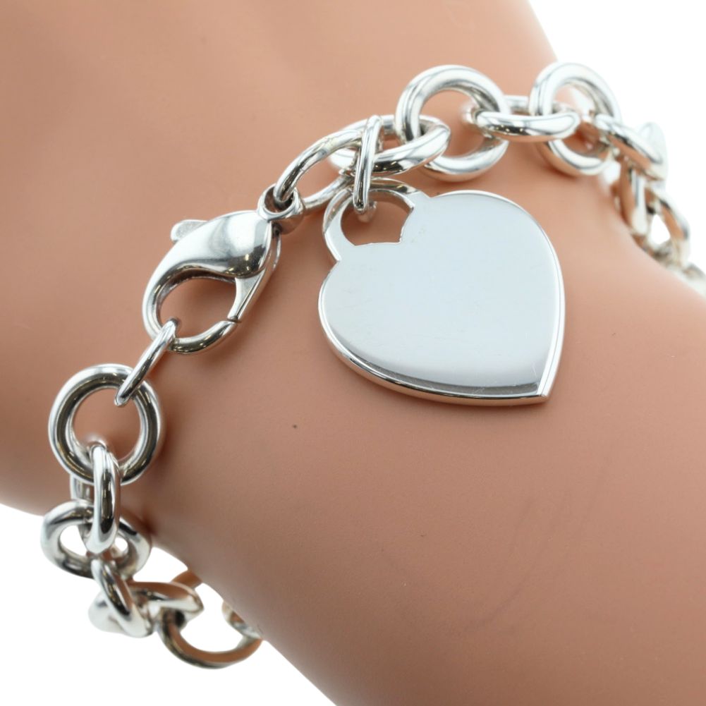 Silver Return to Tiffany Heart Tag Bracelet