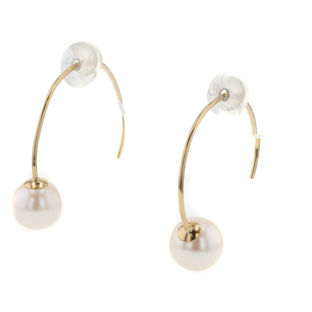 18k Gold Pearl Earring